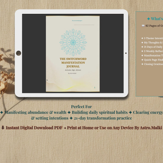 The Complete Switchword Bundle — Manifestation Journal and Reference Guide digital download by Astro.Malki