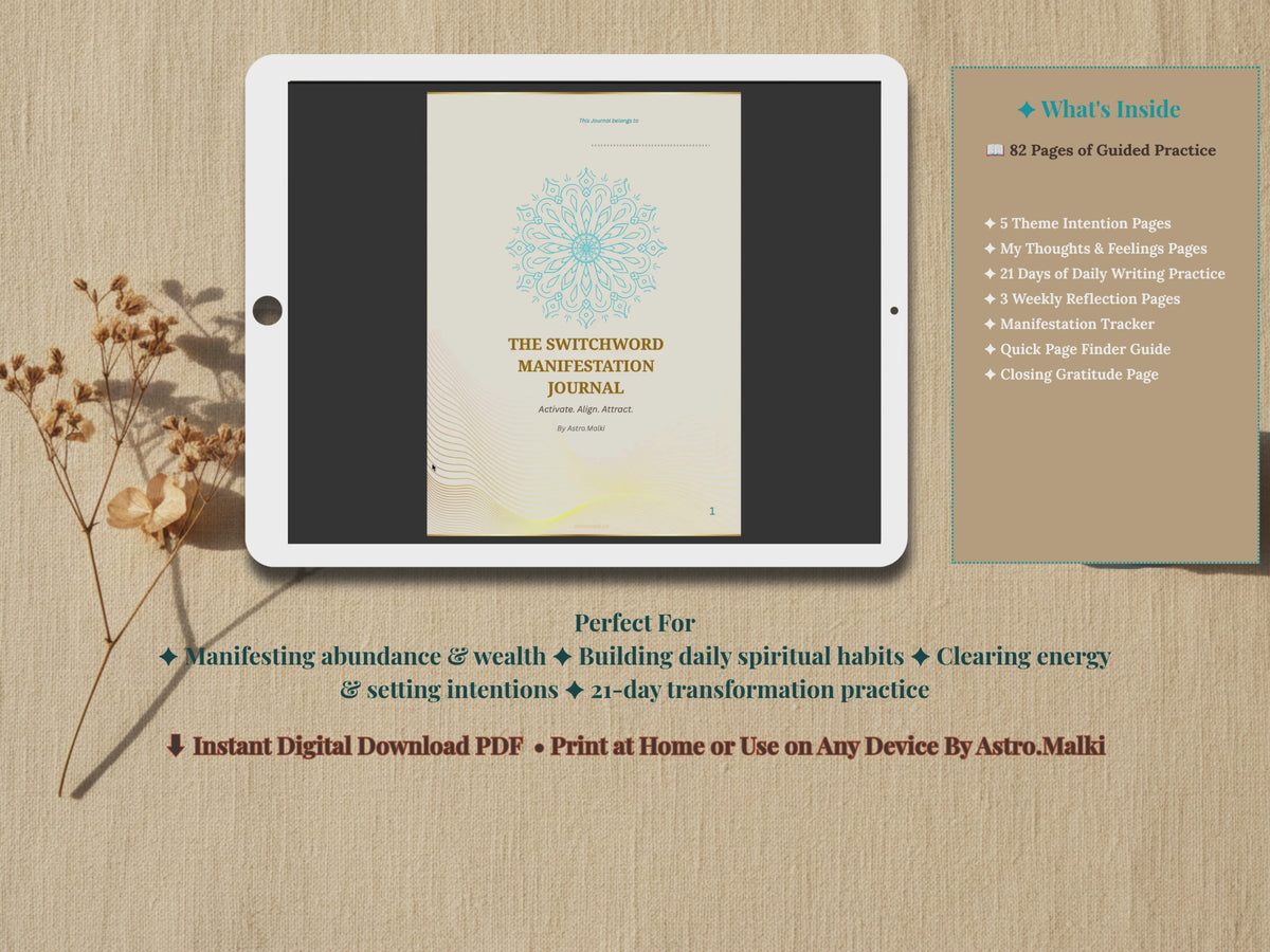 The Complete Switchword Bundle — Manifestation Journal and Reference Guide digital download by Astro.Malki
